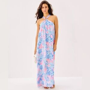 Lilly Pulitzer Dress Maxi Halter